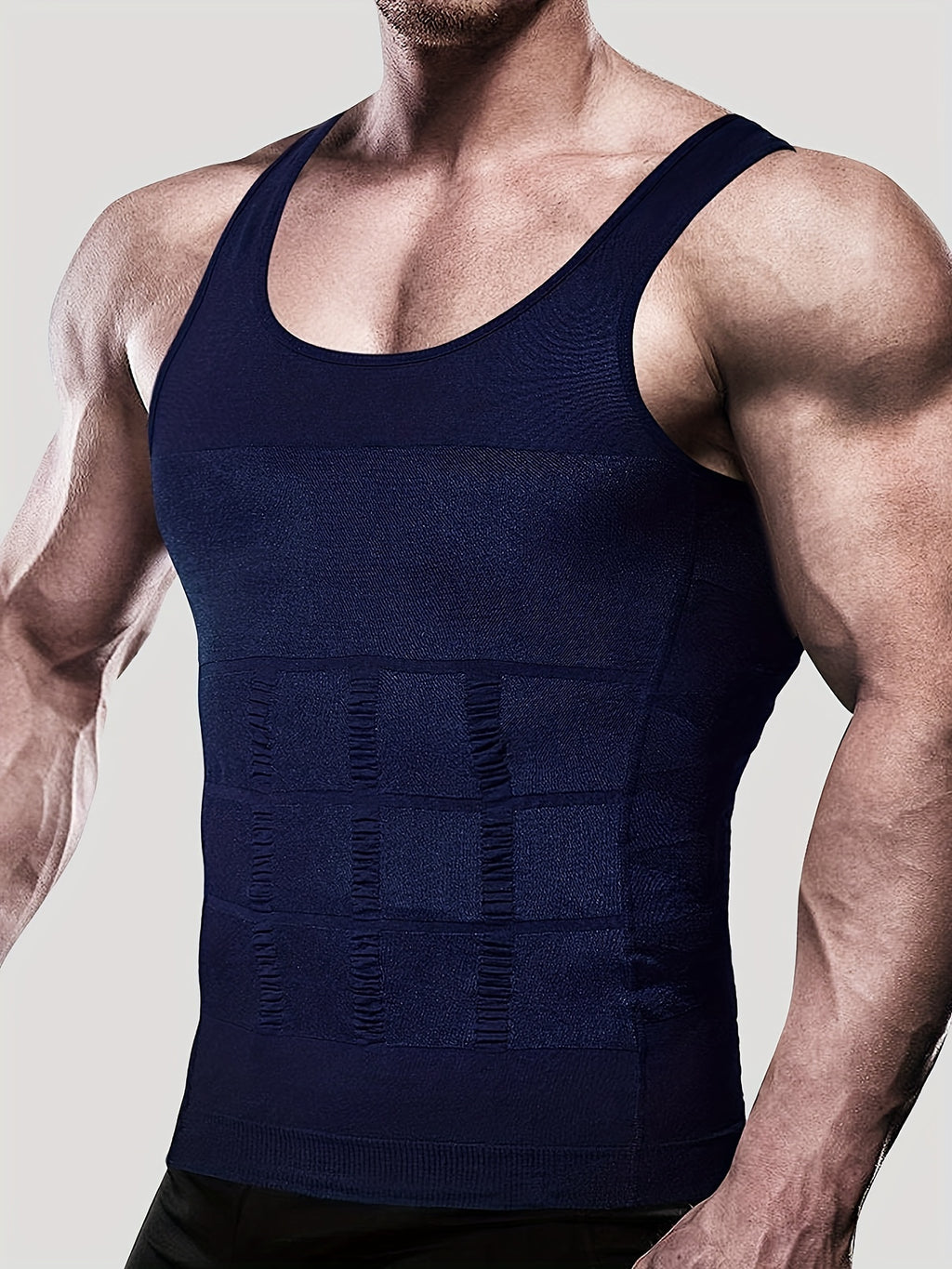 Men's Compression Body Shaper Tank Top, Slimming Vest