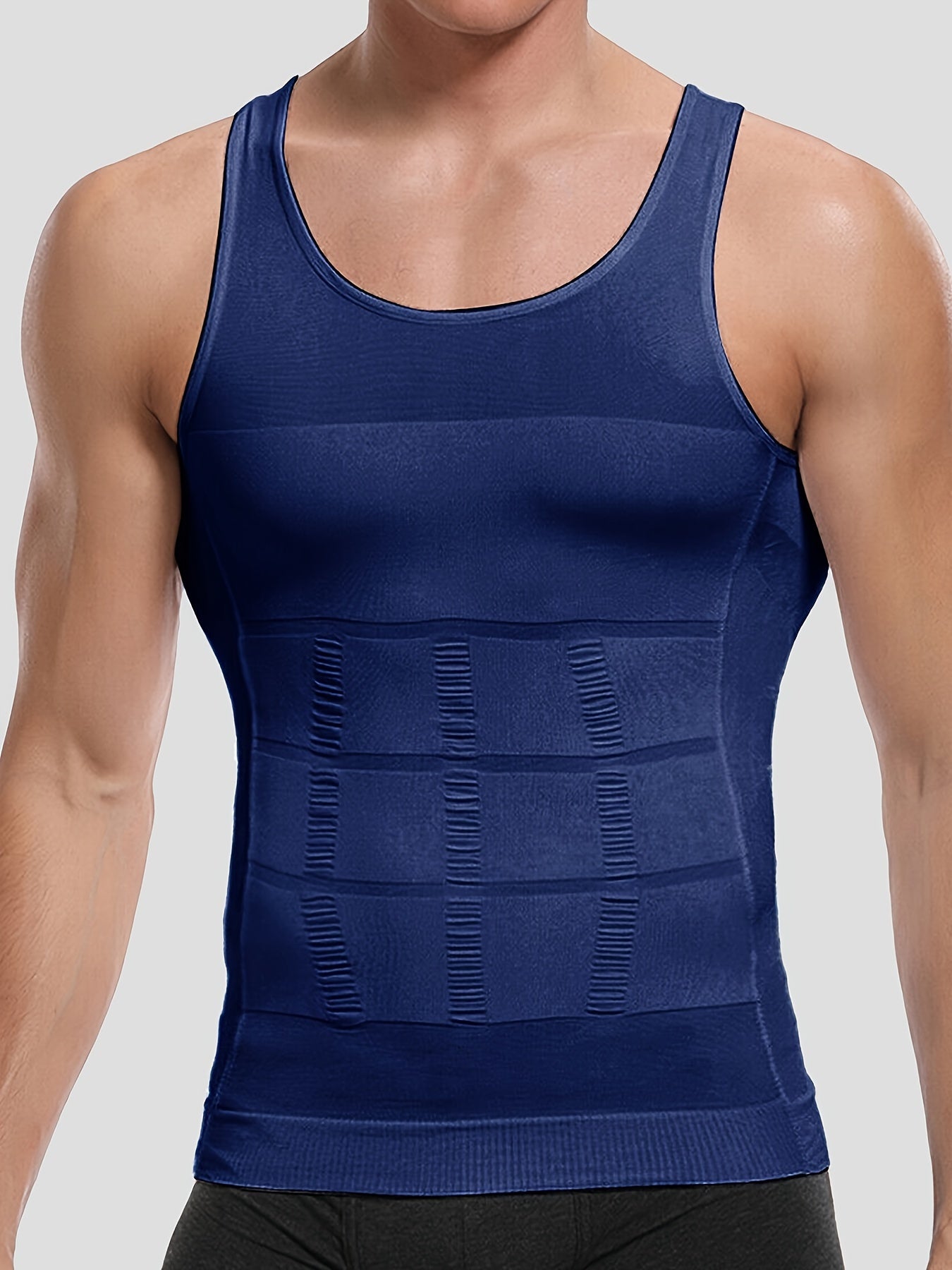 Men's Compression Body Shaper Tank Top, Slimming Vest
