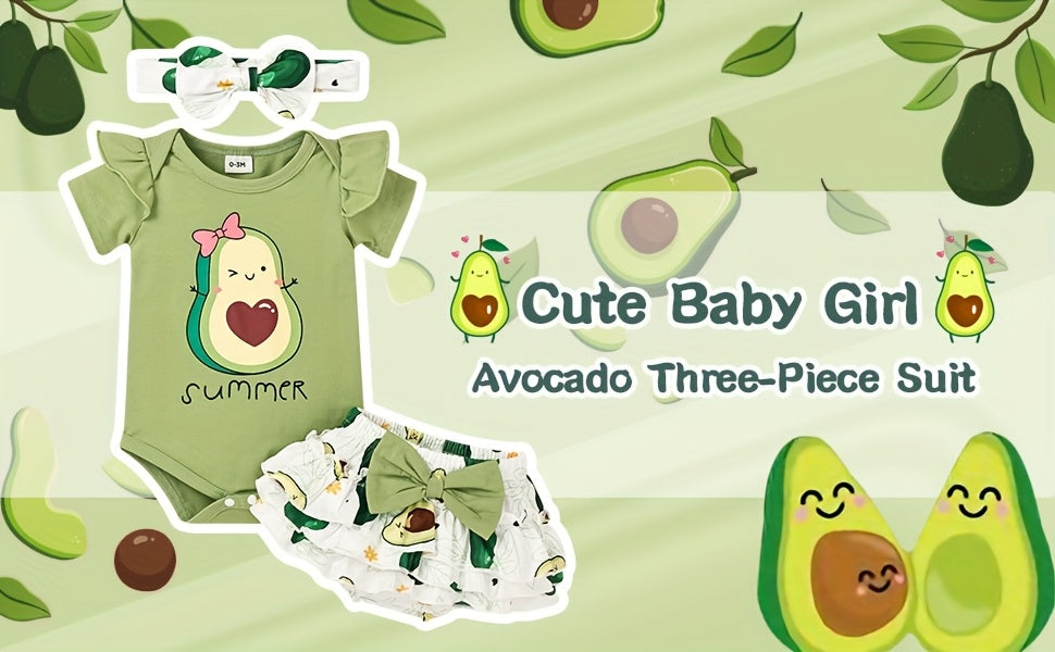 Baby Girl Clothes Newborn Baby Girl Clothes Infant Summer Shorts Set Ruffle Romper Cute Baby Clothes Summer Outfits Set 0-18 Months, Perfect for