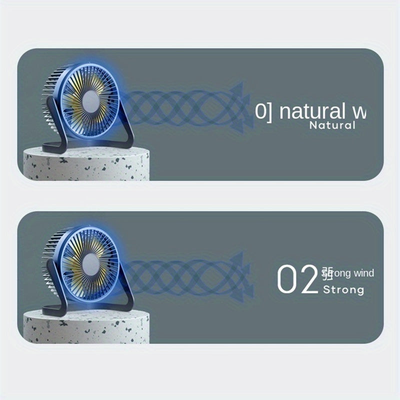 Summer Portable Fan Cooling USB Desktop Fan Mini Air Cooler Rotating Adjustable Angle For Office Home High Quality Quiet Fan