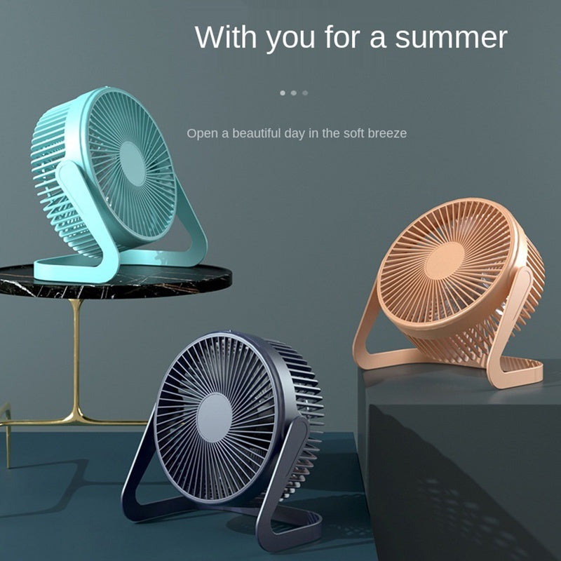 Summer Portable Fan Cooling USB Desktop Fan Mini Air Cooler Rotating Adjustable Angle For Office Home High Quality Quiet Fan