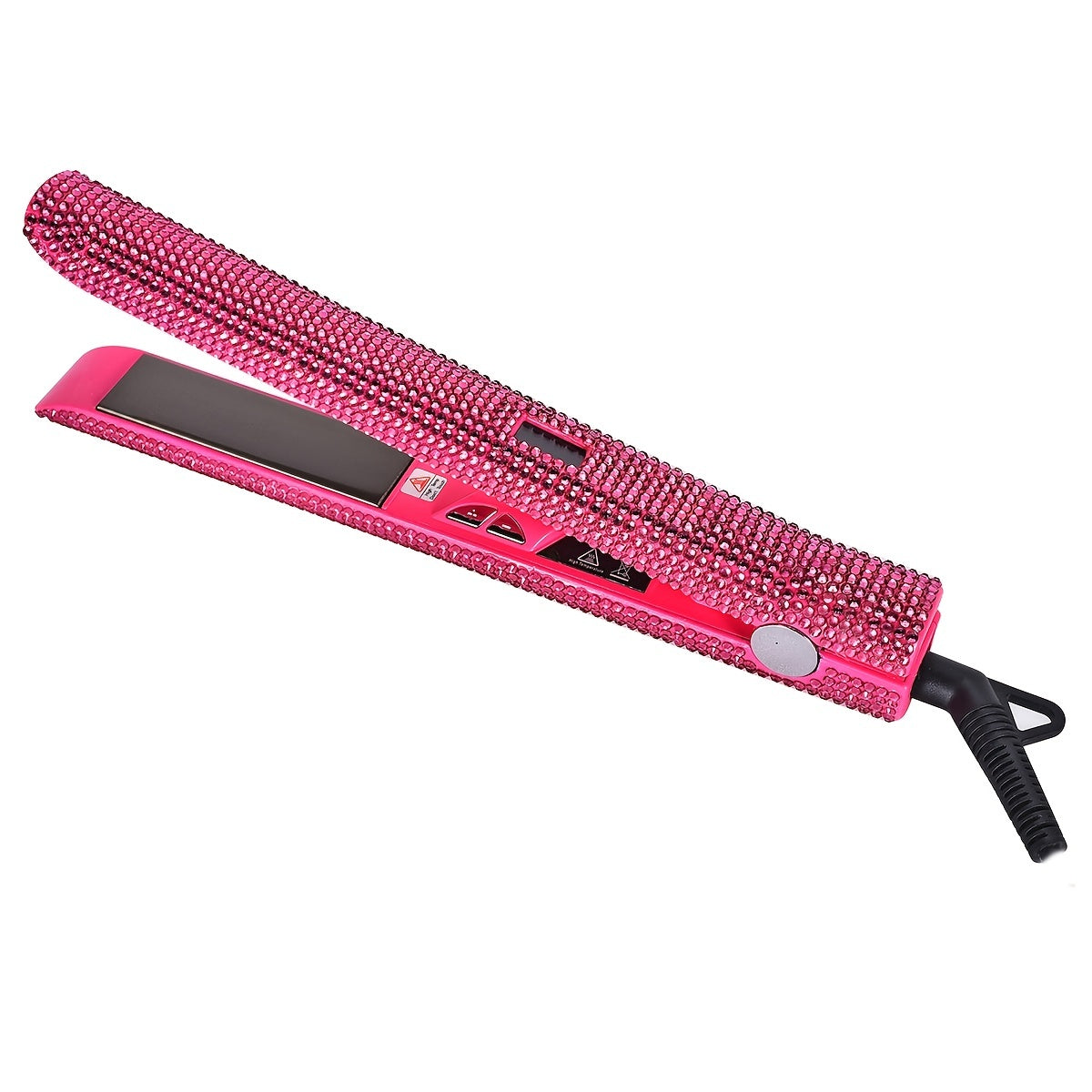 Bling Rhinestone Hair Straightener 2in 1 Flat Iron Hair Straightener Curler for All Hair Styles Professional Fast Adjustable Temperatures Hair Straightener,  Salon Equipment, Decorative Iron, Heatresistant Material, Smooth Gl