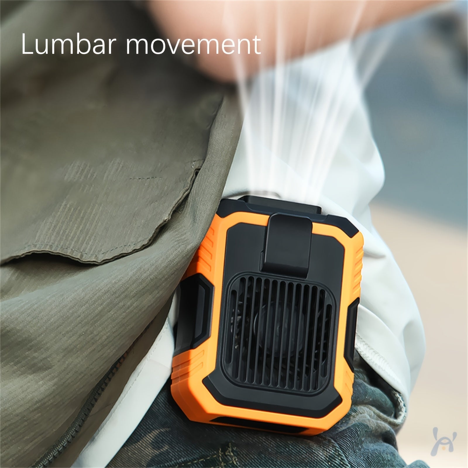 Three-in-One Portable Fan with Mobile Power-USB Charging, Neck Fan, 4000mAh Battery, Suitable for Outdoor, Home And Office Use-Including Lanyard, Portable Bladeless Waist Fan with Belt Clip-USB Charging, with LED Lighting Fun