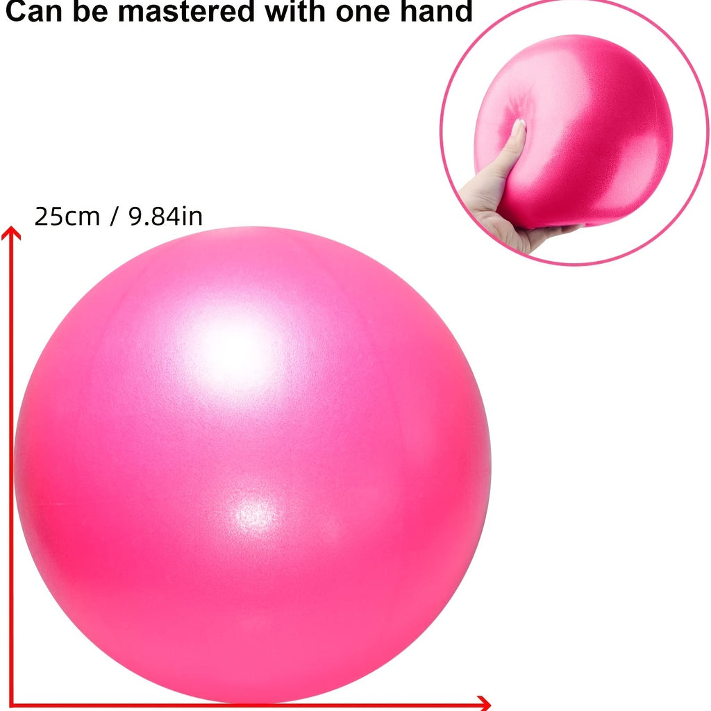 1pc 9.84-Inch  Yoga Ball for Shaping, Pilates Ball for Glutes, Home Fitness Balance Ball