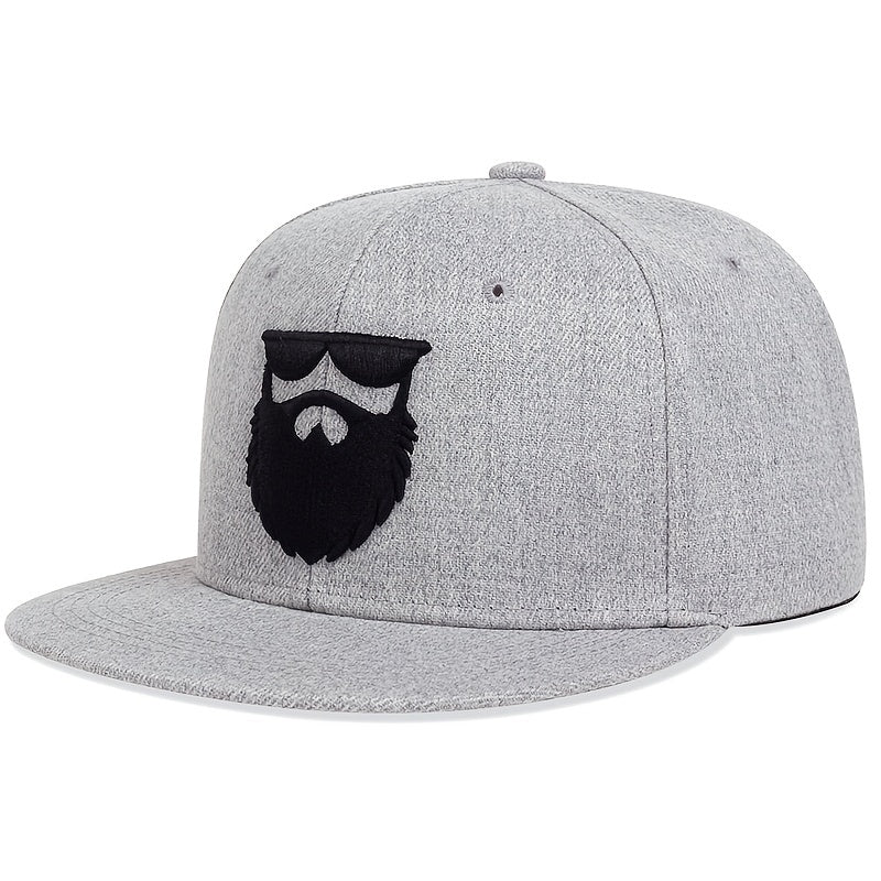 Men's Casual Beard Embroidered Baseball Cap, Ideal Choice For Gifts