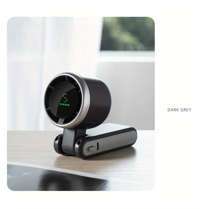 Portable Fan, Dual-Blade Handheld Personal Cooling Device, Rechargeable Battery, 3 Color Options, For Outdoor, Office, Home Use