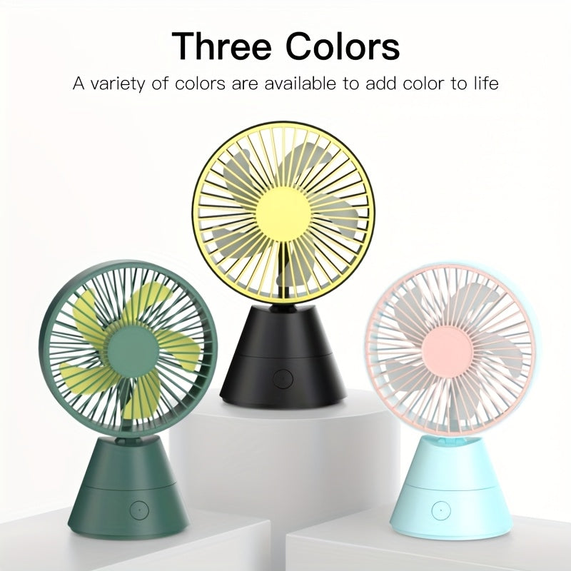 A Desktop Fan That Can Swing Automatically, Portable Fan, 1800mAh/USB Rechargeable Battery, Suitable for Home, Office, Dormitory, Outdoor And Travel Lightweight Portable Cooling Birthday/summer, Office Cooling, Desk Fan, Slee