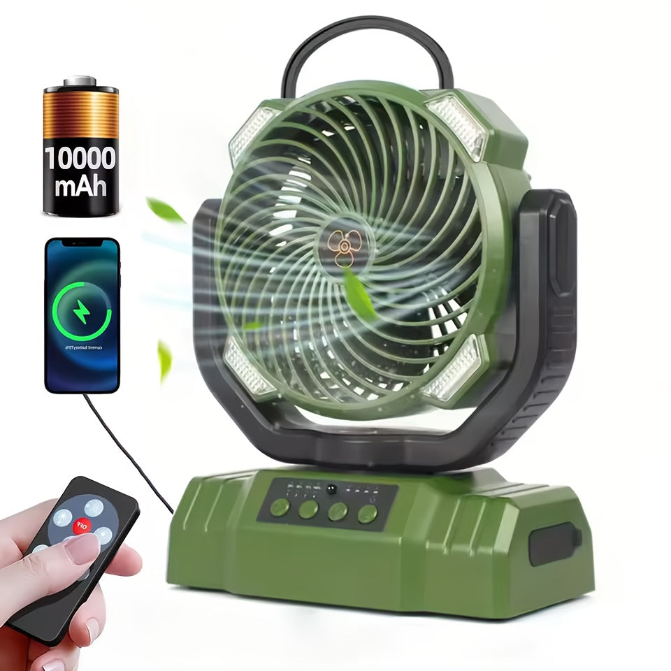 Camping Fan Portable Fan with 40000mAh Battery Powered Stronger Wind Stepless Speed Regulation Fast Charging for Tent Travel Car Outdoor Camping Essentials