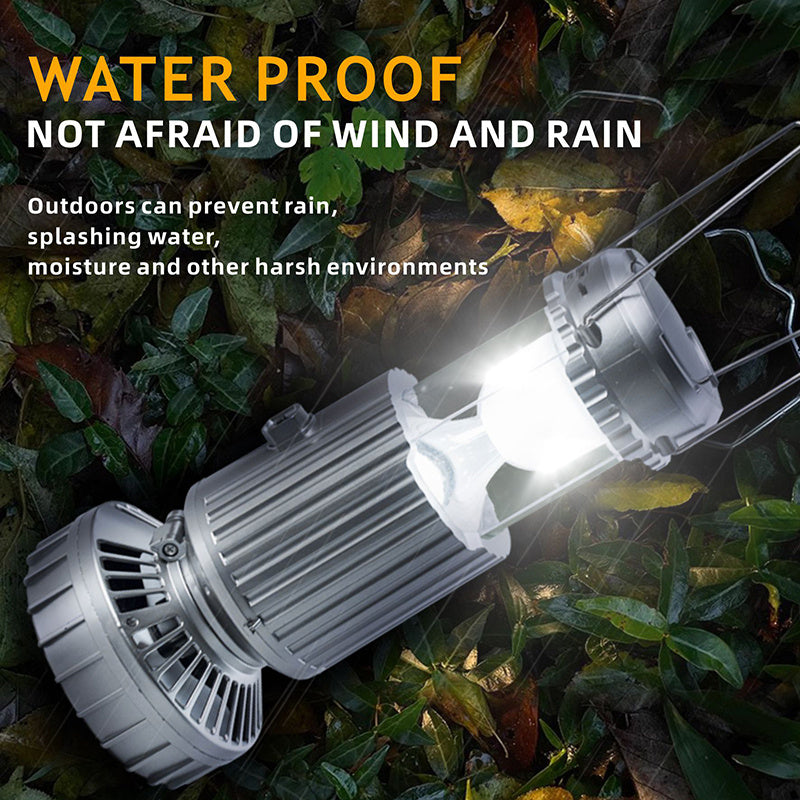 Halloween Gifts 5-in-1 camping light Rechargeable Camping Fan with LEDLights,Powered Fan,Portable Fan forPicnic Fishing RV Jobsite WorkshopPower Outages Hurricane Mobile UsbCharging, Portable solar Fan withwireless Speaker,Hu