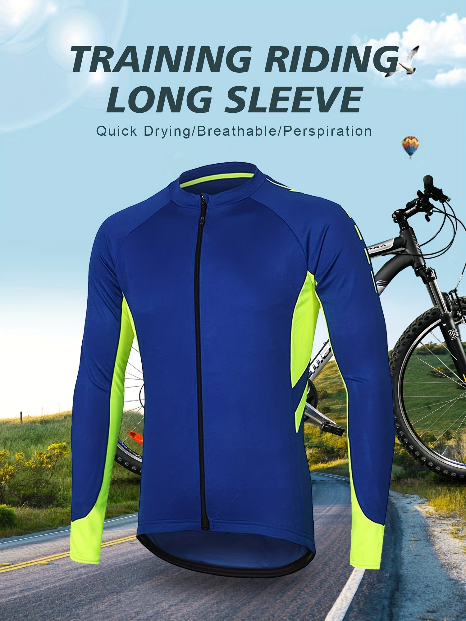 Men's Quick-drying Breathable Cycling Jersey with Pocket and Zipper - Polyester Fabric - For Cycling Enthusiasts - Ideal for Outdoor Sports & Exercise - Great Gift for Cyclists