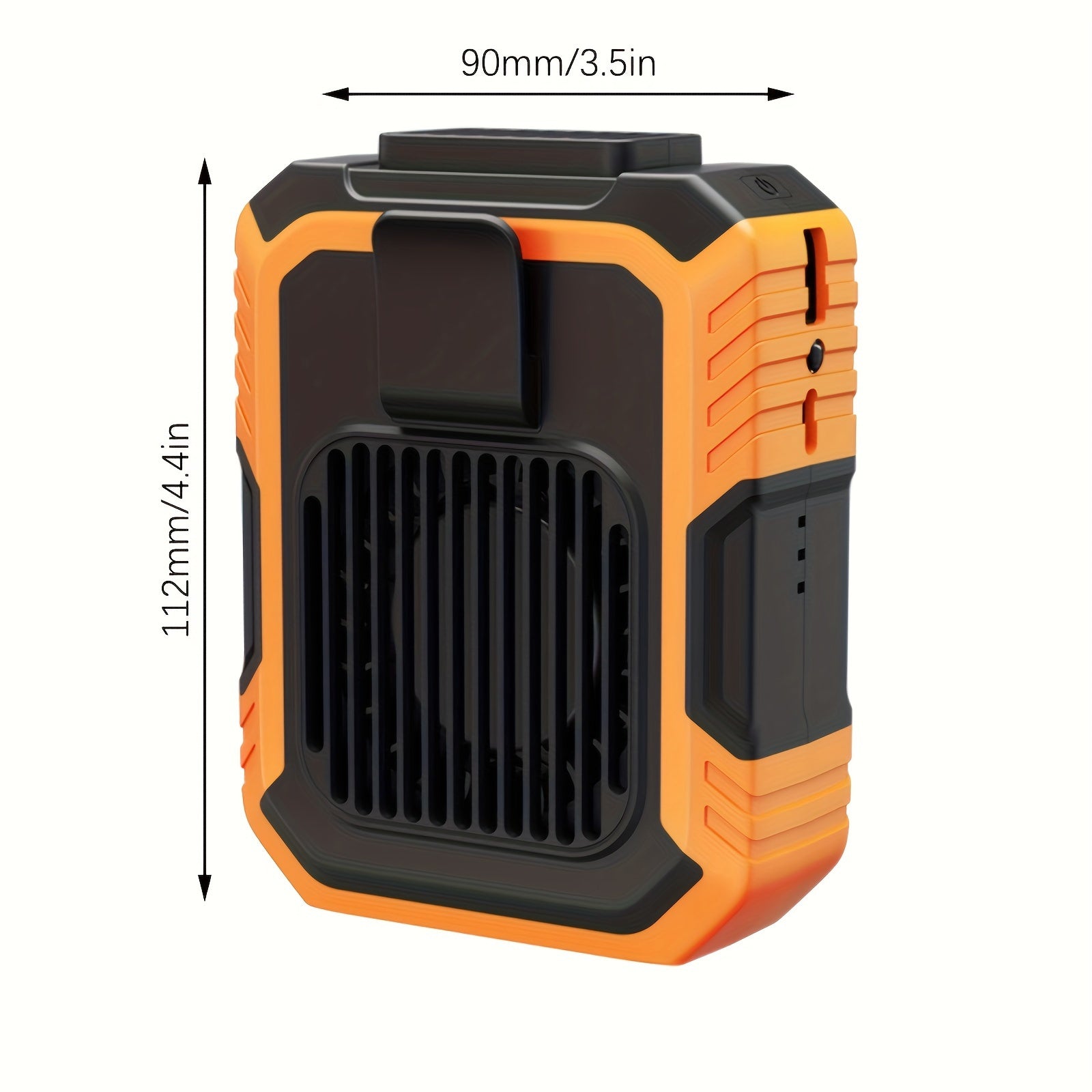 Three-in-One Portable Fan with Mobile Power-USB Charging, Neck Fan, 4000mAh Battery, Suitable for Outdoor, Home And Office Use-Including Lanyard, Portable Bladeless Waist Fan with Belt Clip-USB Charging, with LED Lighting Fun