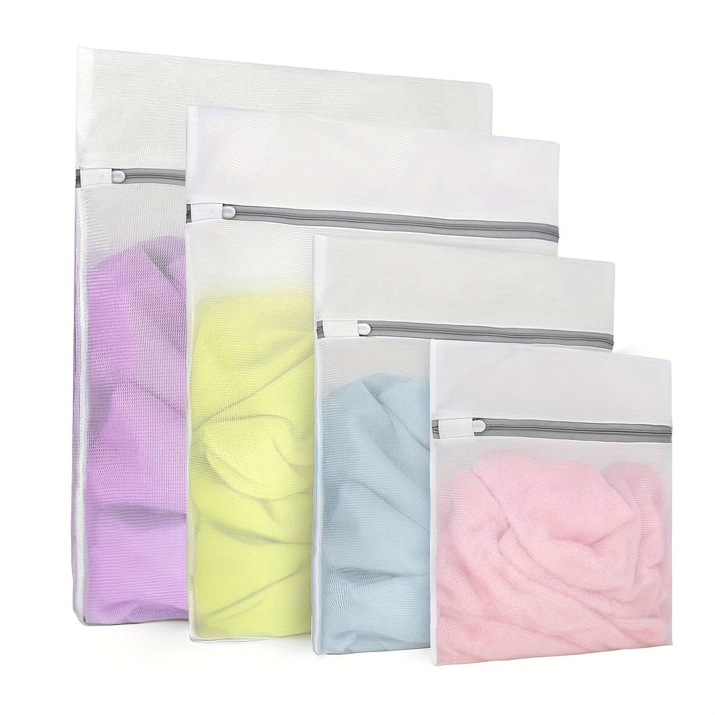 5 sizes of mesh laundry bags for delicate clothes, washing machine washing bags, suitable for underwear, bras, socks, lingerie, baby clothes, travel storage bags, Laundry Bags
