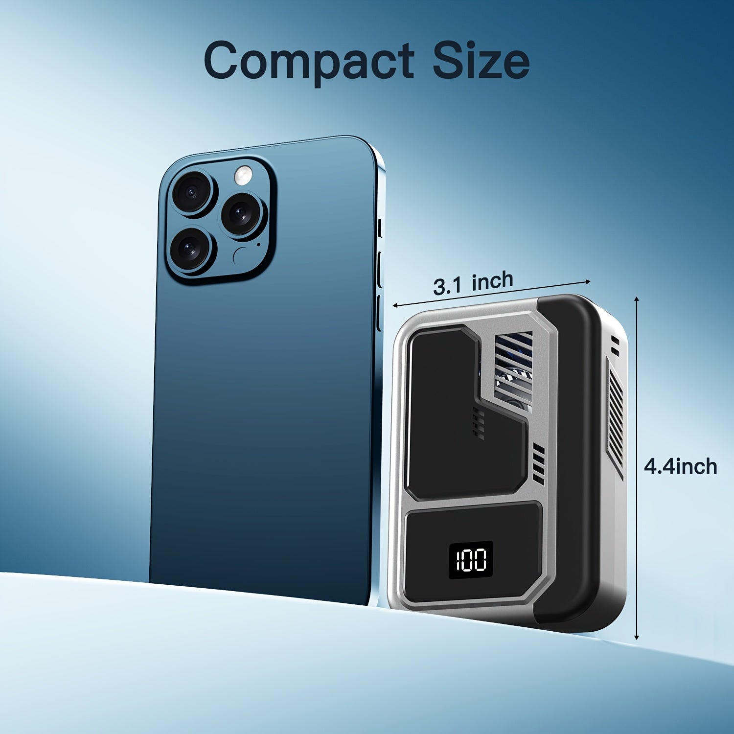 [4-in-1 Portable Fan] 4-in-1 Portable Neck Fan Rechargeable 3 Speeds Personal Fan | Wearable Clip-on Fan With USB Charging Waist Belt Solid | Great For Outdoor Work, Hands-Free Waist Clip For Work Outdoor Travel, Great Birthd