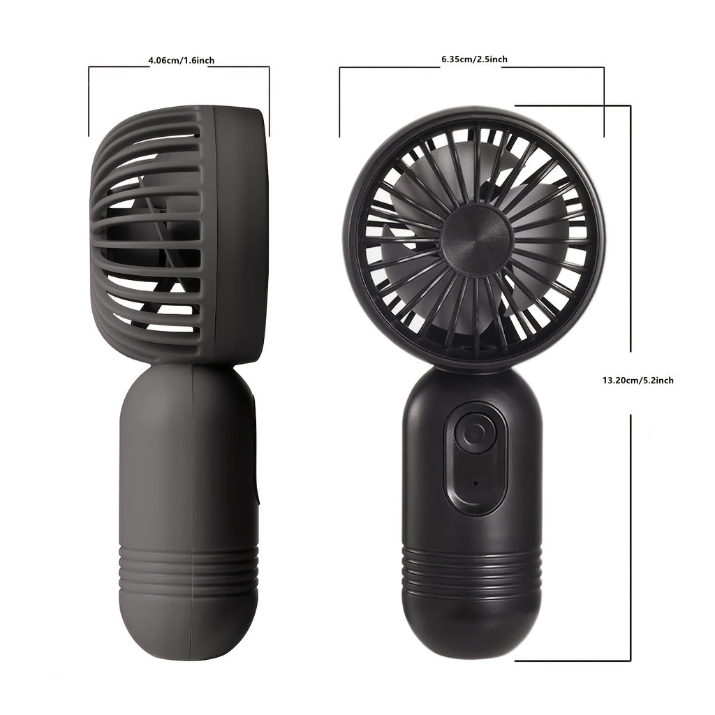 3-pack Portable Mini Fan Handheld Personal Small Fan With 3-speed For Travel, Rechargeable Portable Fan, Long-lasting Rechargeable Fan, Rechargeable Fan, USB Rechargeable Battery Operated Eyelash Fan