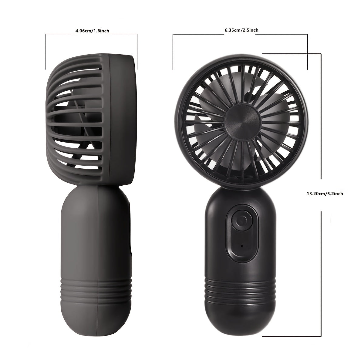 3-pack Portable Mini Fan Handheld Personal Small Fan With 3-speed For Travel, Rechargeable Portable Fan, Long-lasting Rechargeable Fan, Rechargeable Fan, USB Rechargeable Battery Operated Eyelash Fan