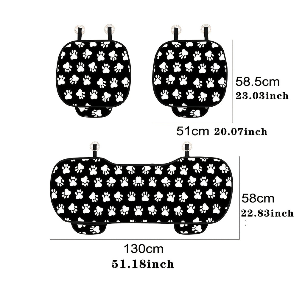 Dog Paw Print Car Covers for Front And Back s