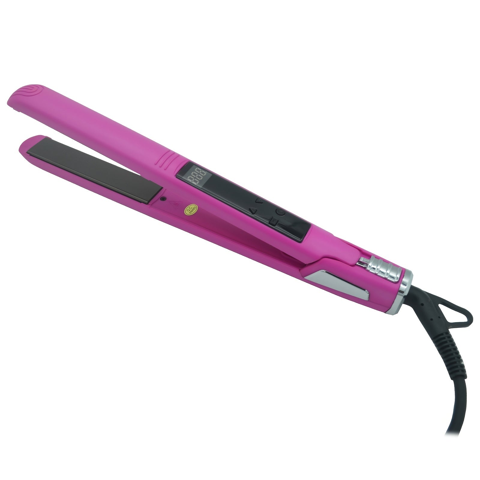 Professional Salon Hair Straightener & Curler - 265°F-450°F High-Temperature Flat Iron with LCD Display, 2-in-1 Dual Function, Titanium Ceramic Technology, Ideal for Home & Commercial Use, Ergonomic Handle, Compatible with