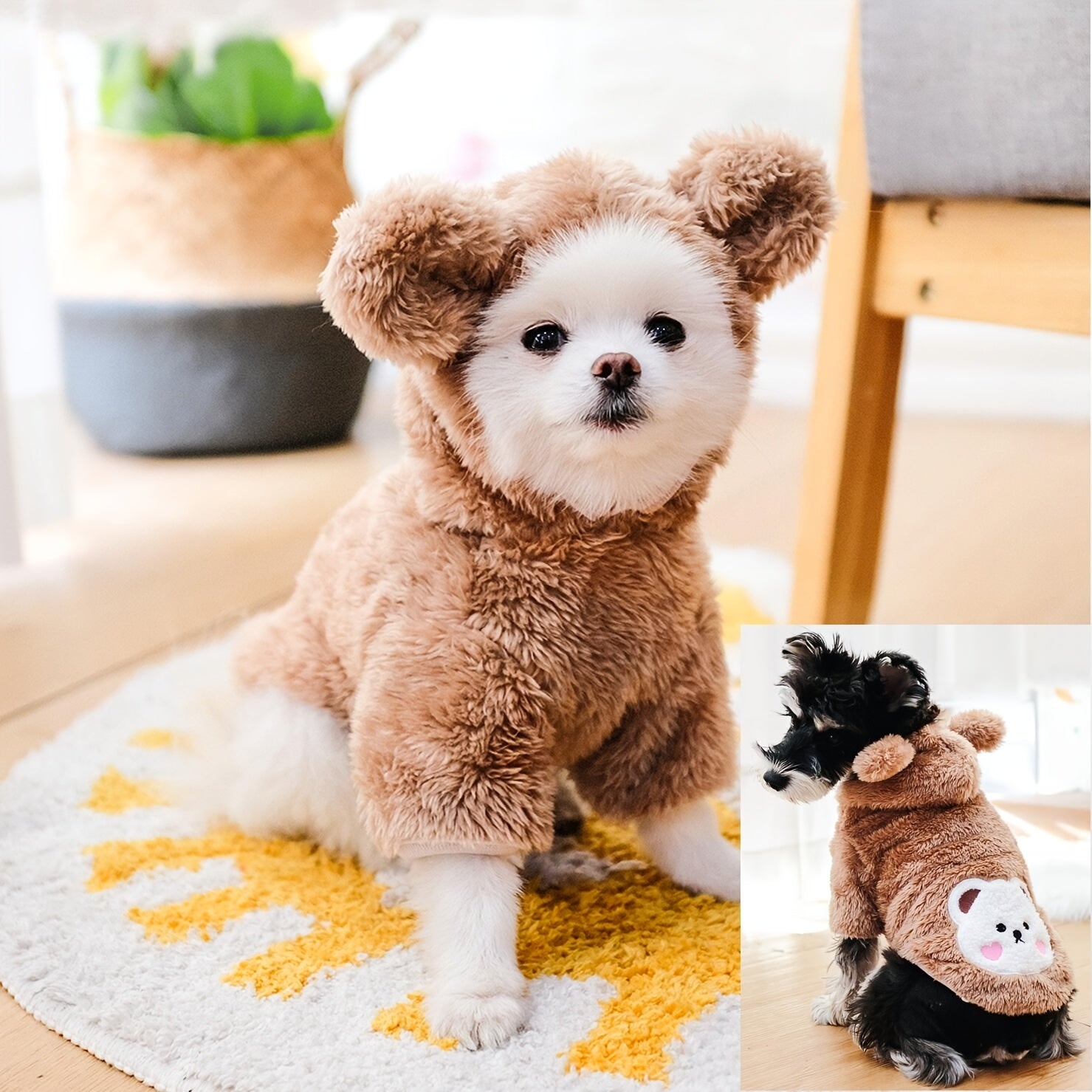Pet Warm Teddy Bear Costume, Dog & Cat Pet Costumes