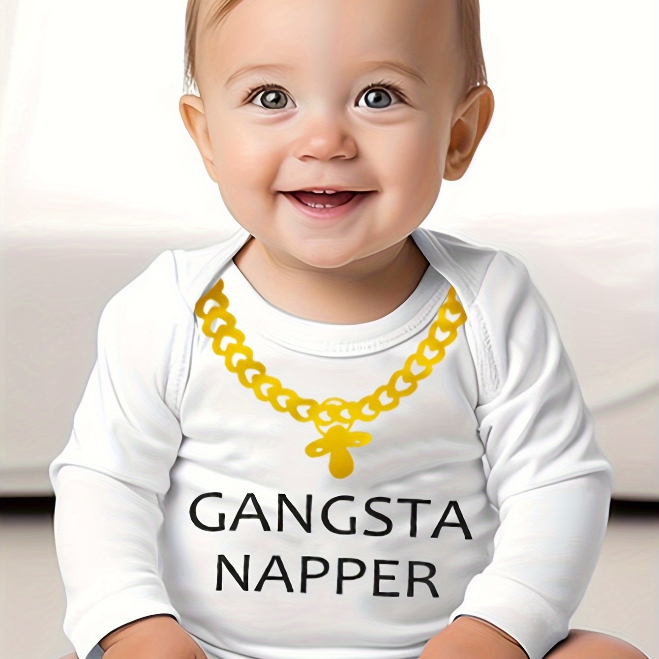 Long Sleeved Spring Autumn Super Cool Baby Clothes For Boys&Girls, Fashion Cute Newborn Jumpsuit For Fall Outdoor Play