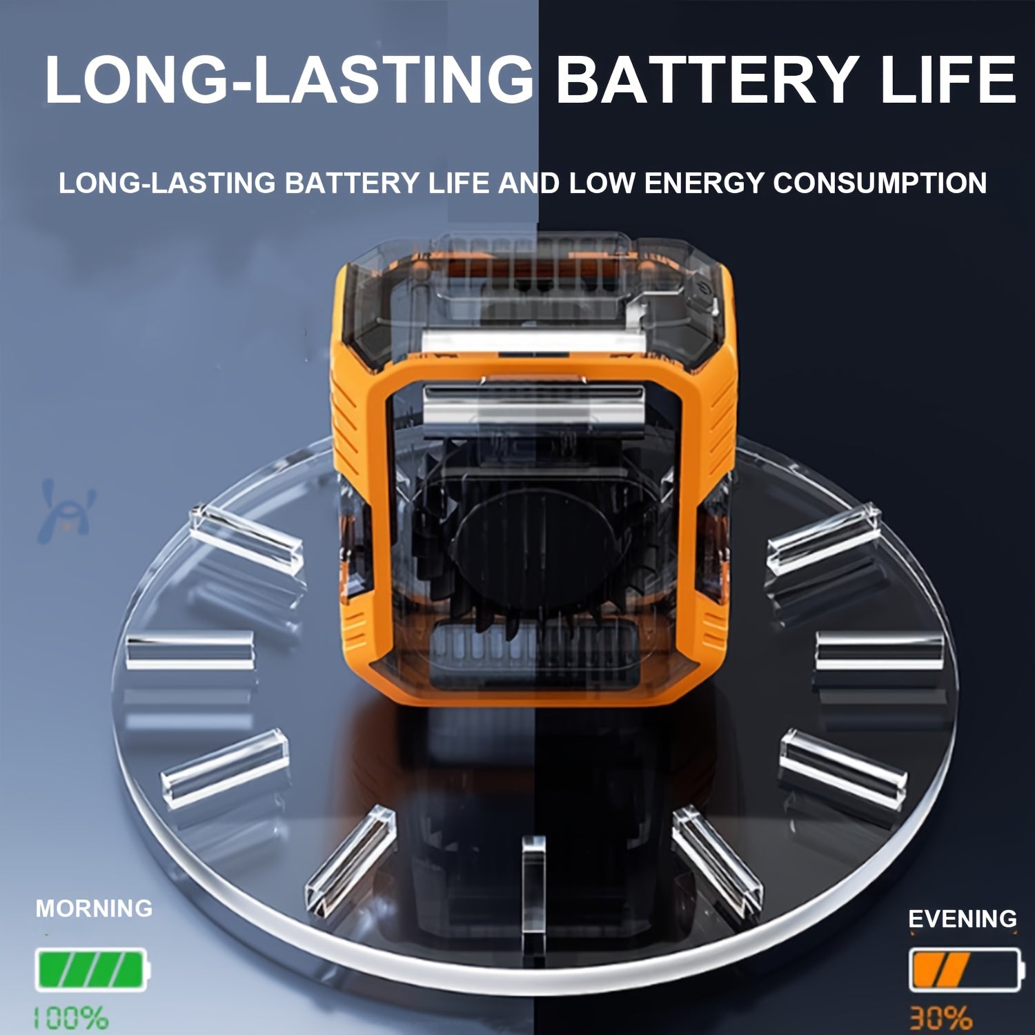 Three-in-One Portable Fan with Mobile Power-USB Charging, Neck Fan, 4000mAh Battery, Suitable for Outdoor, Home And Office Use-Including Lanyard, Portable Bladeless Waist Fan with Belt Clip-USB Charging, with LED Lighting Fun