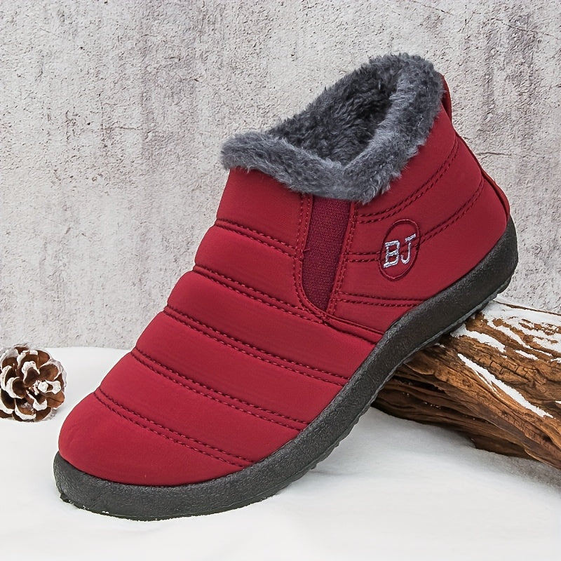 Women Winter Boots Slip On Winter Shoes for Women Ankle Boots Female Snow Boots, Winter Ankle Boots for Women, Snow Boots for Women High Quality Non Slip, Shoes for Women Winter, Fleece Boots, High Quality Winter Boots