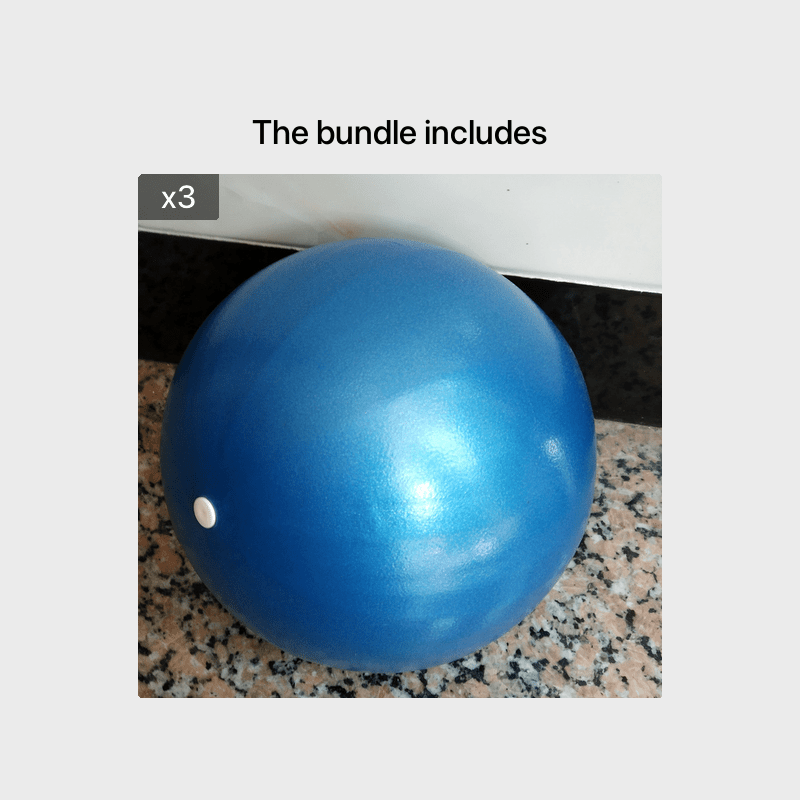 1pc 9.84-Inch  Yoga Ball for Shaping, Pilates Ball for Glutes, Home Fitness Balance Ball