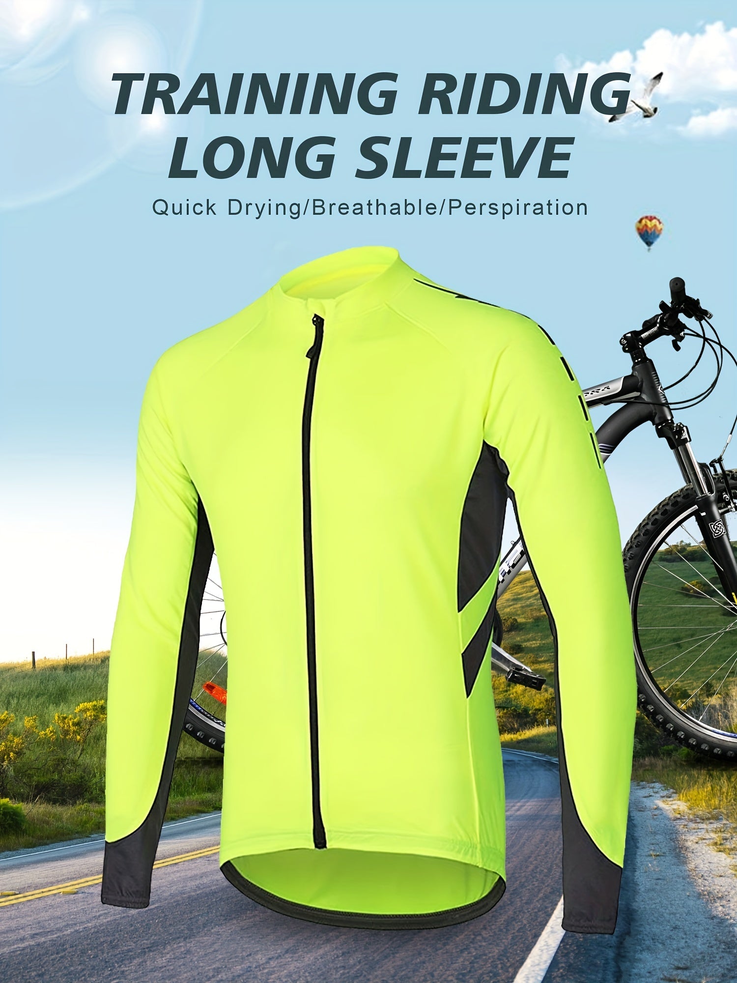 Men's Quick-drying Breathable Cycling Jersey with Pocket and Zipper - Polyester Fabric - For Cycling Enthusiasts - Ideal for Outdoor Sports & Exercise - Great Gift for Cyclists