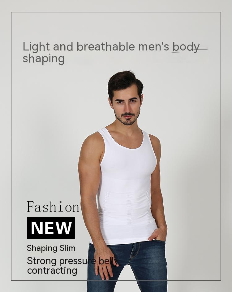 Men's Compression Body Shaper Tank Top, Slimming Vest