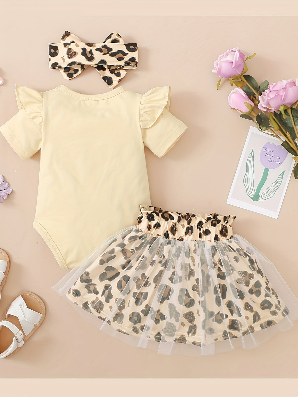 MinKidFashion Baby Girls Romper Dress Sets Clothing, Perfect for Outdoor, Summer Baby Clothes, Round Neckline, Breathable Material, Soft Fabric, Sleeveless Dress, Onepiece Outfit, Little Girls