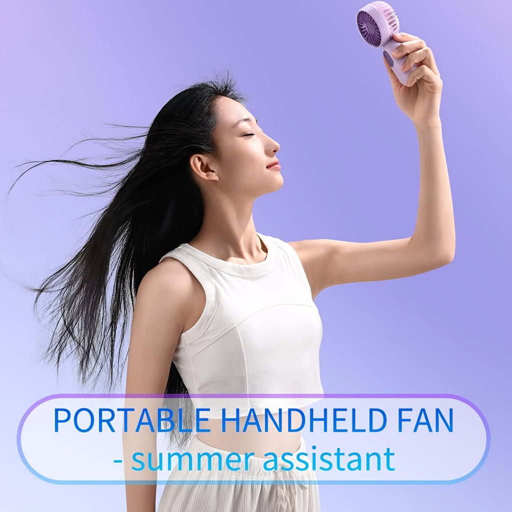 3-pack Portable Mini Fan Handheld Personal Small Fan With 3-speed For Travel, Rechargeable Portable Fan, Long-lasting Rechargeable Fan, Rechargeable Fan, USB Rechargeable Battery Operated Eyelash Fan