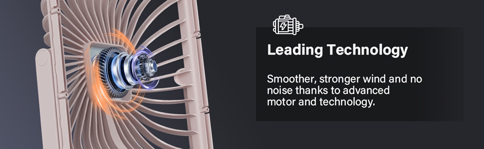 YITUMU Mini Desktop Fan, USB Charging Portable Fan, Square Shape, 1800mAh Rechargeable Cruise Fan, Powerful Wind, 5 Gears Portable Cooling Fan, Quiet Operation, Suitable For Home, Office, Car And Outdoor Travel