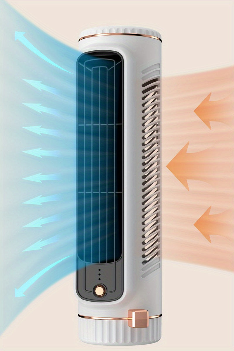 Quiet 3-Speed Portable Fan - USB Rechargeable with 8-Hour Cool Airflow - Ideal for Travel, Outdoor Activities, Office & Home Comfort