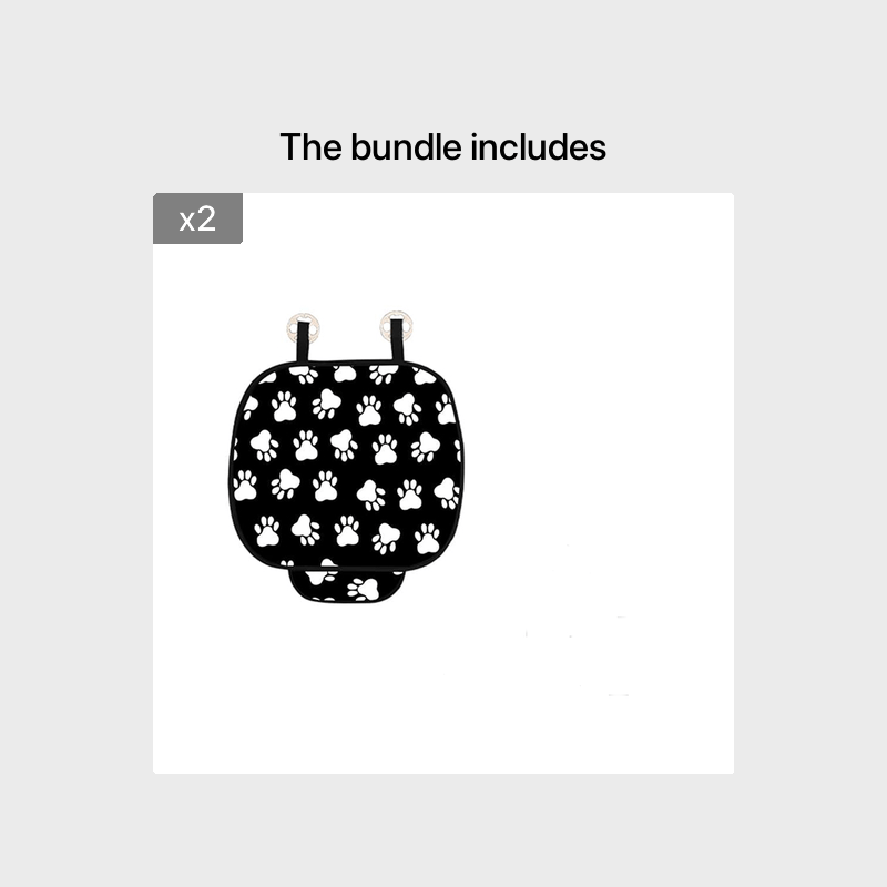 Dog Paw Print Car Covers for Front And Back s