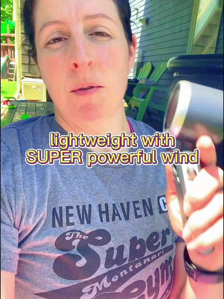 Portable Fan, Dual-Blade Handheld Personal Cooling Device, Rechargeable Battery, 3 Color Options, For Outdoor, Office, Home Use