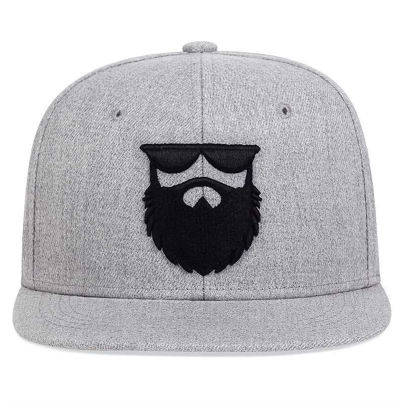 Men's Casual Beard Embroidered Baseball Cap, Ideal Choice For Gifts