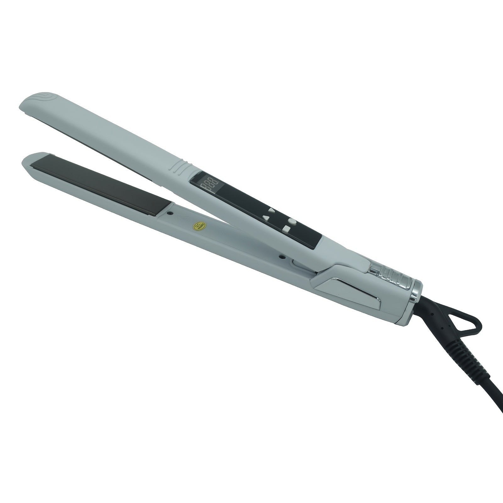 Professional Salon Hair Straightener & Curler - 265°F-450°F High-Temperature Flat Iron with LCD Display, 2-in-1 Dual Function, Titanium Ceramic Technology, Ideal for Home & Commercial Use, Ergonomic Handle, Compatible with