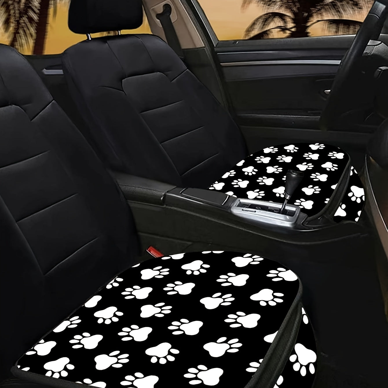 Dog Paw Print Car Covers for Front And Back s