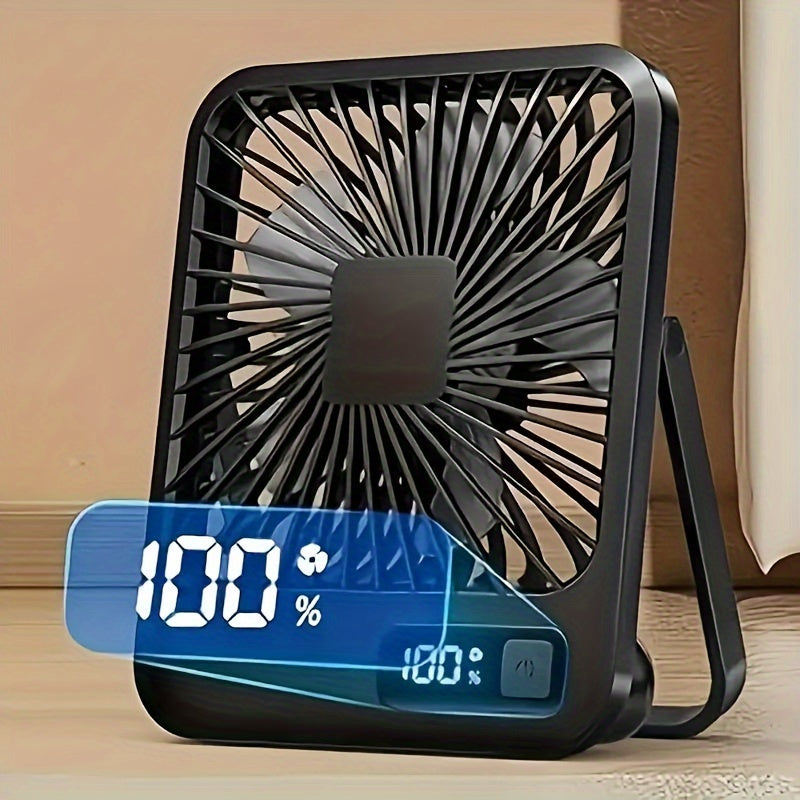 Wireless Fan Desk Fan Table Fan USB Portable FAN Ultra Quiet 2000mAh Battery Operated With Strong Wind, 180° Tilt Folding And 5 Speeds  Mini Personal Fan For Office Bedroom Travel Tent And Outdoor Summer, Cooling Portable Fa