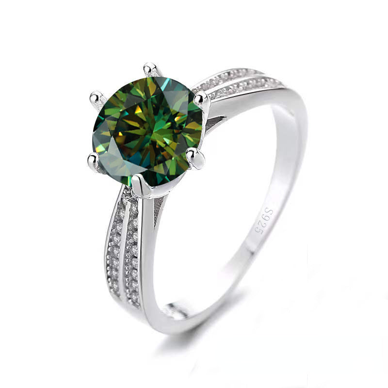 Tancise Original 925 Sterling Silvery Ring Moissanite Moissanite with Certificate Fine Jewelry Wedding Engagement Rings for Women