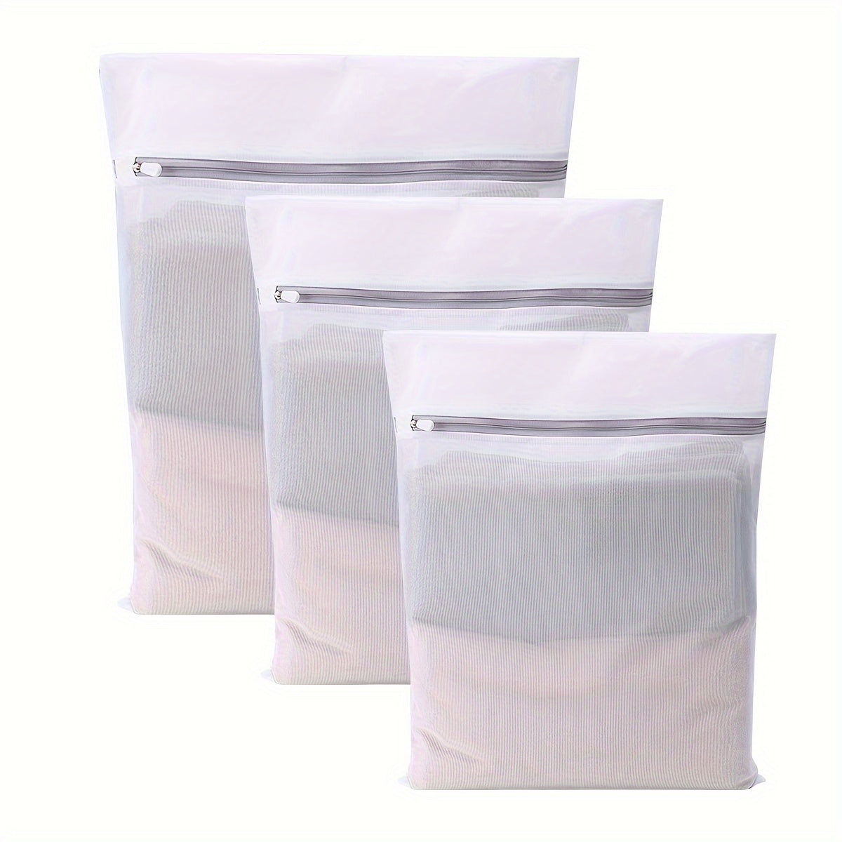 5 sizes of mesh laundry bags for delicate clothes, washing machine washing bags, suitable for underwear, bras, socks, lingerie, baby clothes, travel storage bags, Laundry Bags