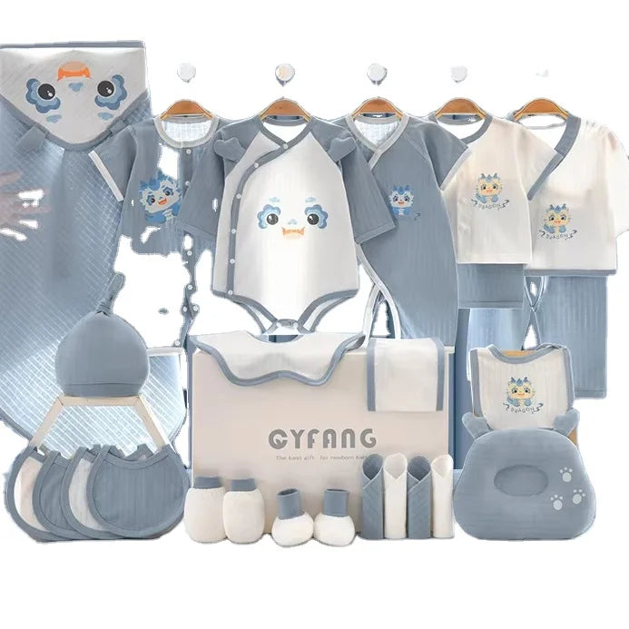 Gift Box Set Clothes Baby Shower Decorations Boxes Bamboo Baby Clothes Set Baby Girl Clothes Set 12 - 18 Months