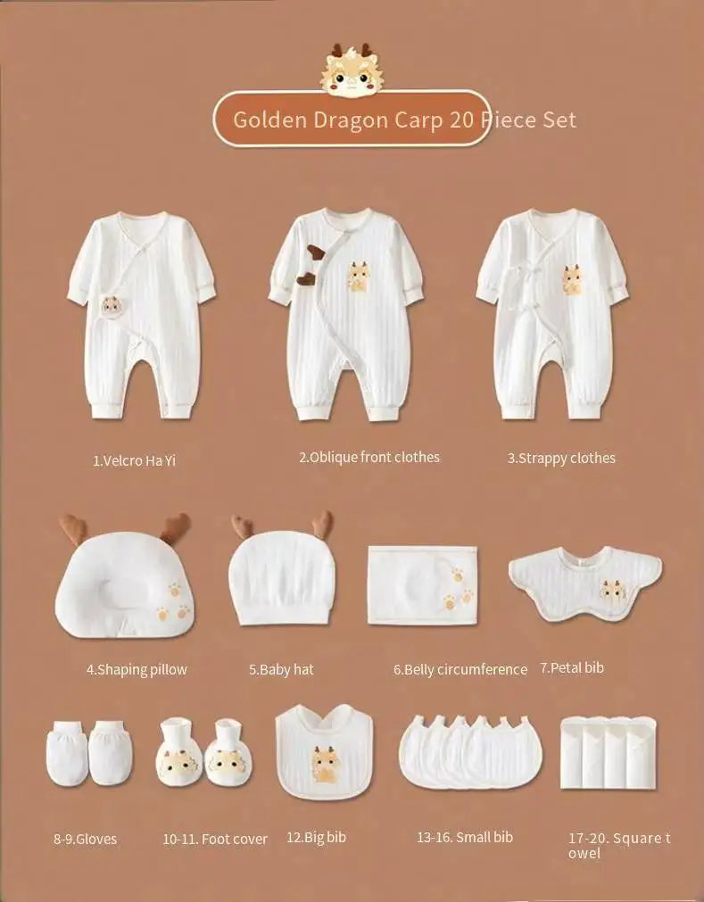 Newborn Unisex Baby Clothes Sets 0-6 Months Summer Breathable Cotton 45 Sets on Sale