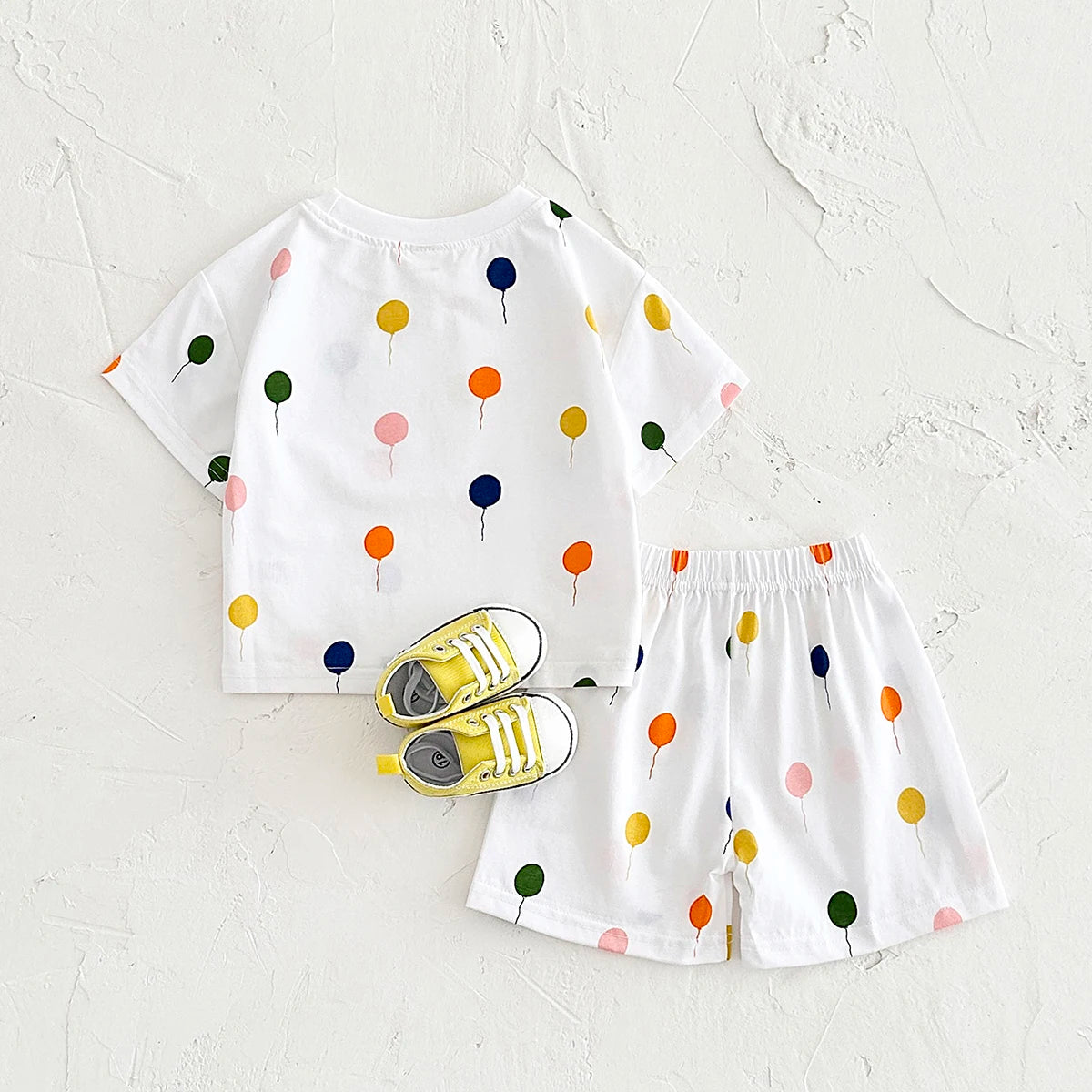 Wholesale Baby Clothing Sets Balloon Printed Cotton Short-Sleeved T-Shirts Newborn 6-9 Months Toddler Infant Summer Suit