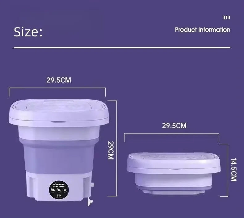 Electric Top-Loading Semi-Automatic Folding Washing Machine New for Household and Hotel Use for Baby Clothes