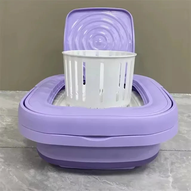 Electric Top-Loading Semi-Automatic Folding Washing Machine New for Household and Hotel Use for Baby Clothes