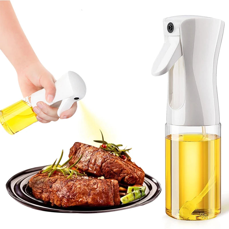 200/300/500ml Oil Spray Bottle BBQ Cooking Olive Oil Sprayer Plastic Baking Oil Spray Empty Bottle Vinegar Bottle Or  Oil brush