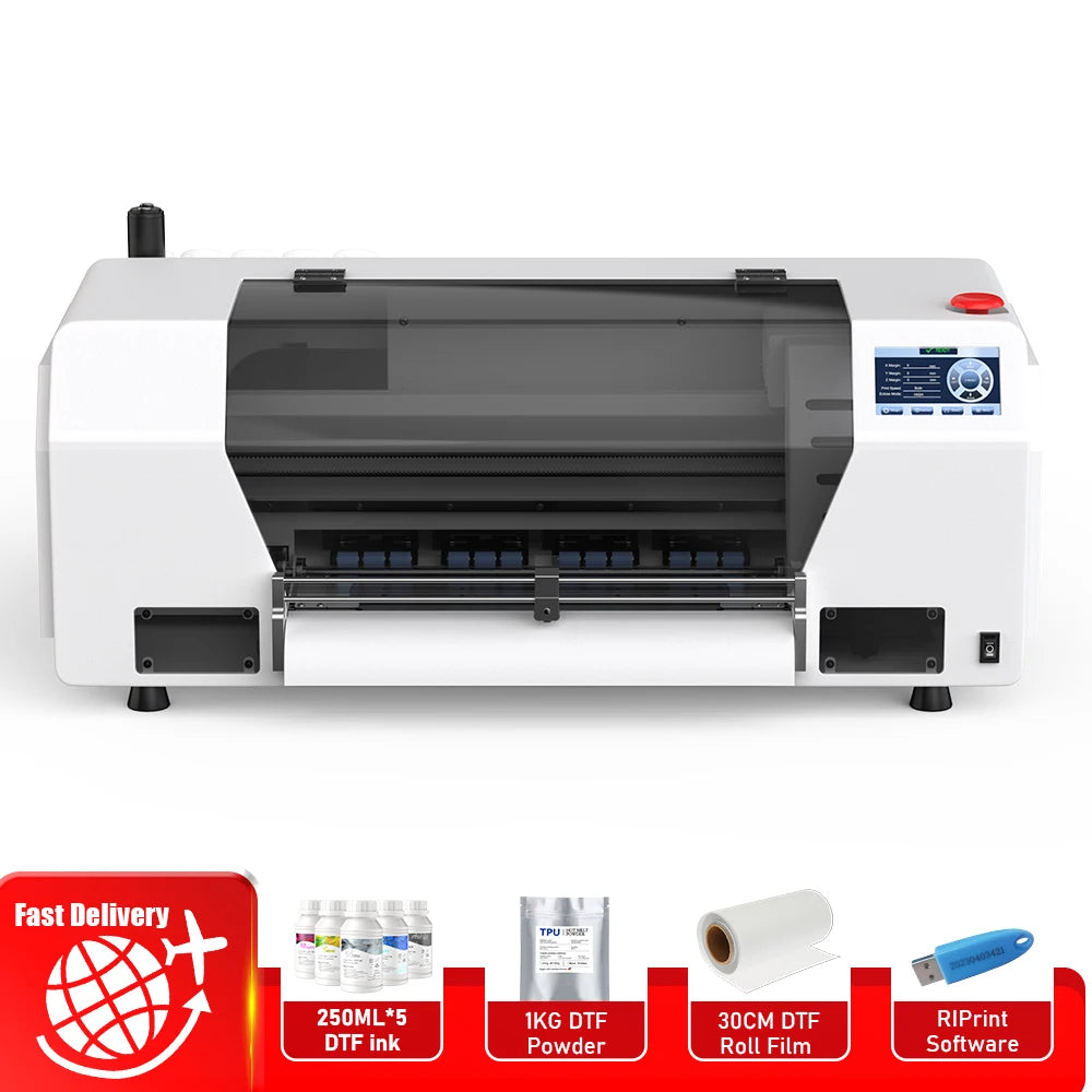 13" DTF Printer A3 Directly To Film XP600 impresora dtf A3 with DTF Powder Shaking Machine for clothes jeans A3 t shirt printing