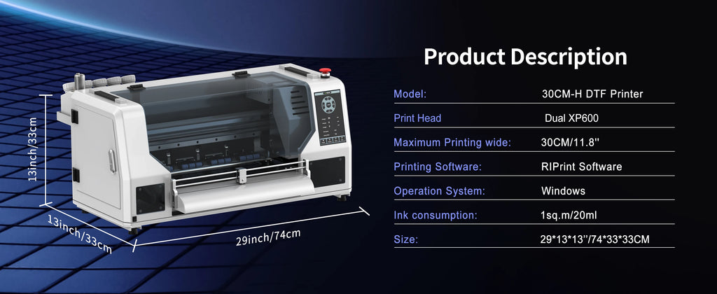 DTF Transfer Printer A3+ XP600 DTF Printer impresora de dtf T Shirt Printing Machine With Curing Oven for Clothes Hoodies Jeans