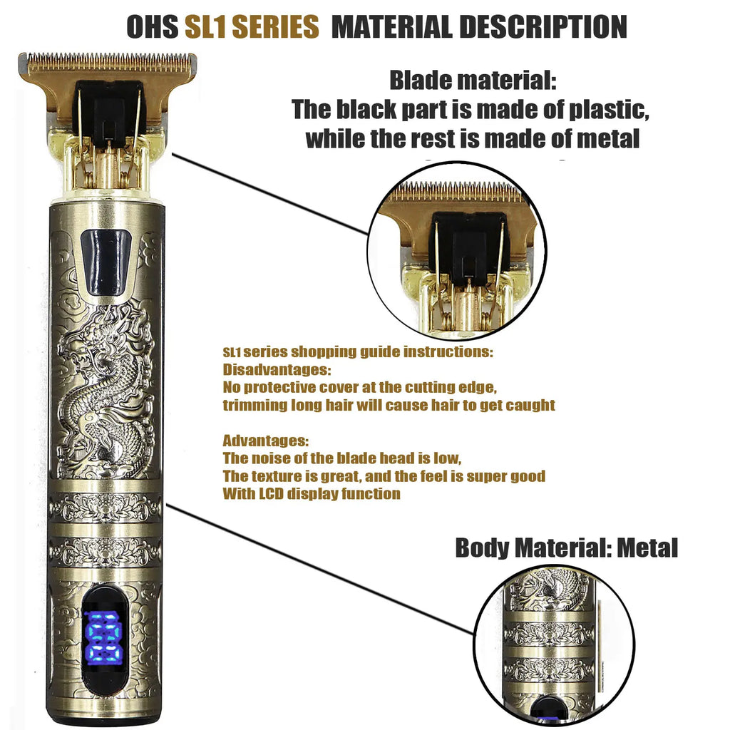 T9 Hair Clipper Repair Beard Shaving Body Hair Trimmer Clippers Electric Machine Men Haircut Machine 0mm Barber Shaver