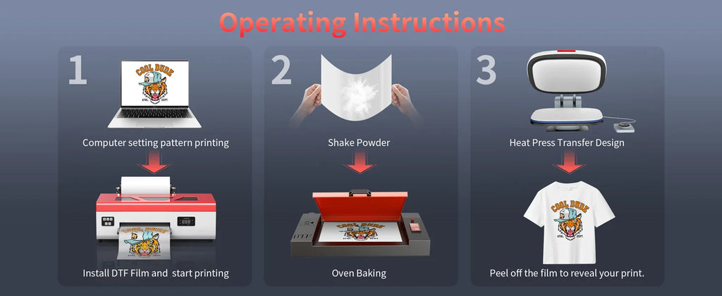 OYfame A4 impresora dtf L805 A4 dtf printing machine Directly To Film transfer printer for t shirt A4 Jeans Clothes Fabric Print